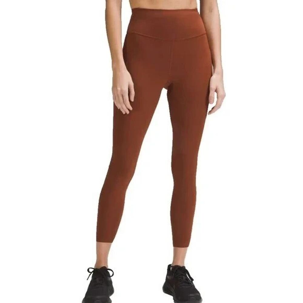 Lululemon‎ Fast High-Rise Tight 25" Pockets Dark Terracotta Size 2 NWT